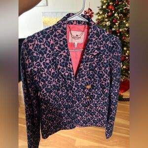 Juicy Couture Pink and Navy Lace Accent Size # 0